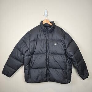 Nike Sportswear Club Mens Size XL Black Therma-Fit Down Puffer Jacket IB2975-010